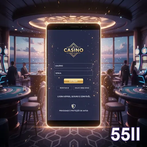 Imagem relacionada ao acesso ao cassino VIP no site 55ll, destacando exclusividade e entretenimento.