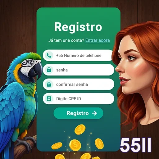 Imagem ilustrativa do registro e cadastro no site 55ll para facilitar o acesso.