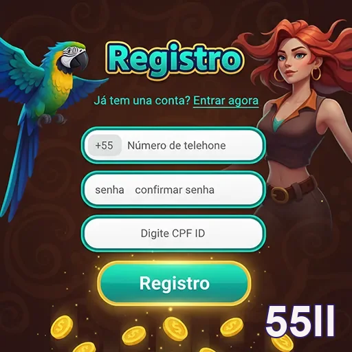 Imagem do registro e cadastro VIP disponível no site 55ll.